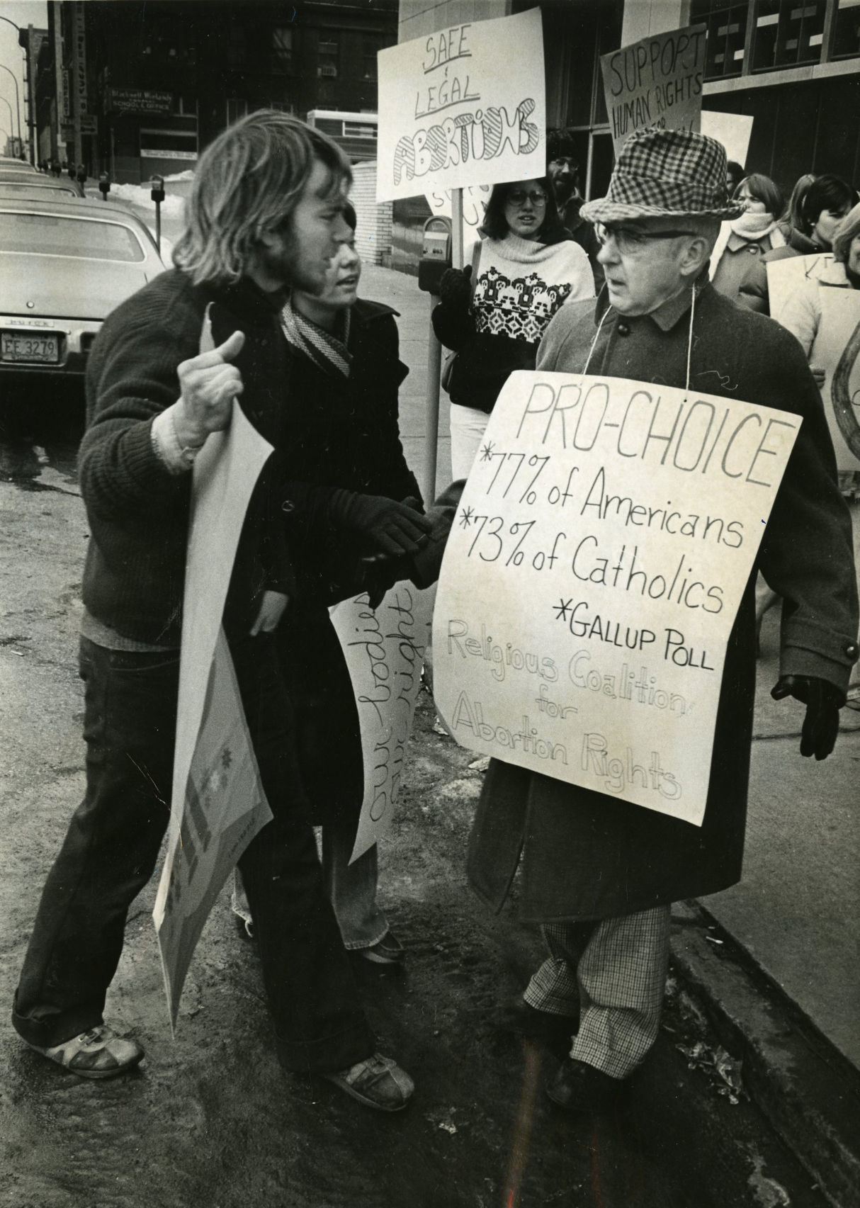 1978 - Abortion protesters